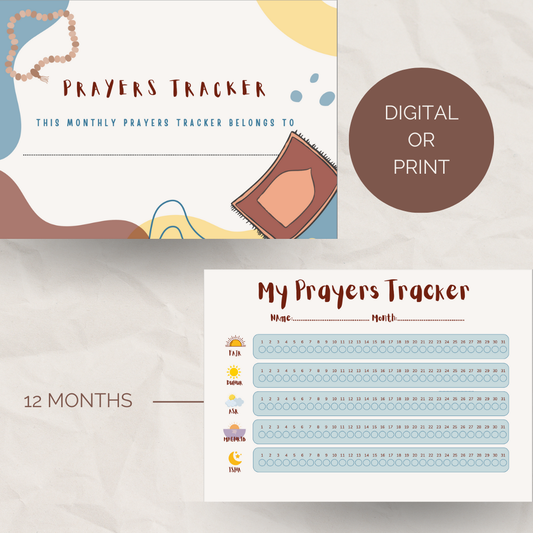 Monthly Prayers Tracker (English)