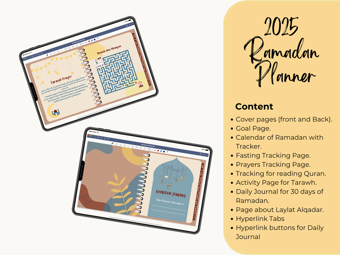 Ramadan 2025 Digital Planner for Kids (English)